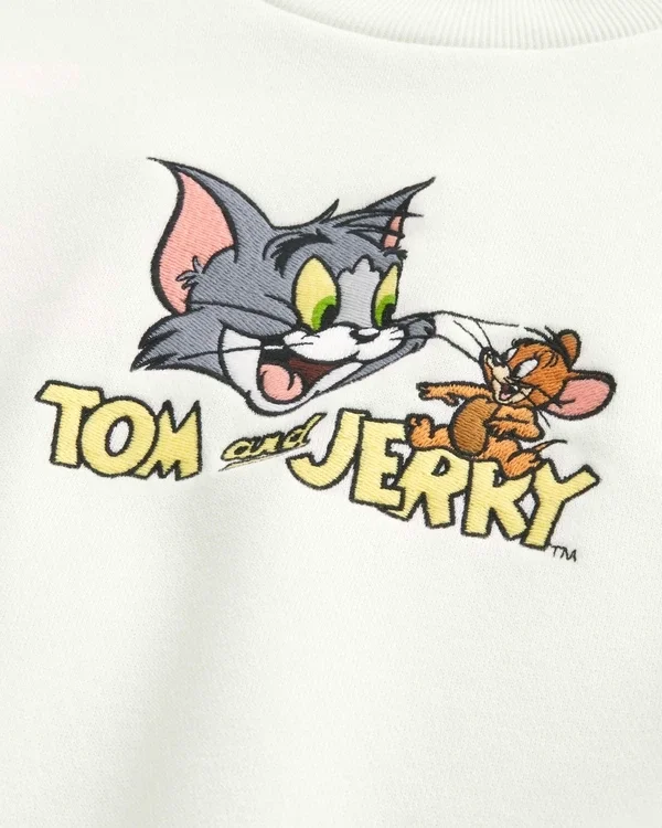 Luźna bluza z grafiką Tom i Jerry Luźna bluza z grafiką Tom i Jerry