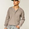 Luźna koszulka termiczna Henley Luźna koszulka termiczna Henley