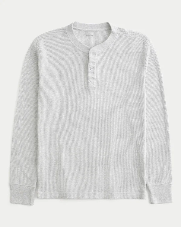 Luźna koszulka termiczna Henley Luźna koszulka termiczna Henley