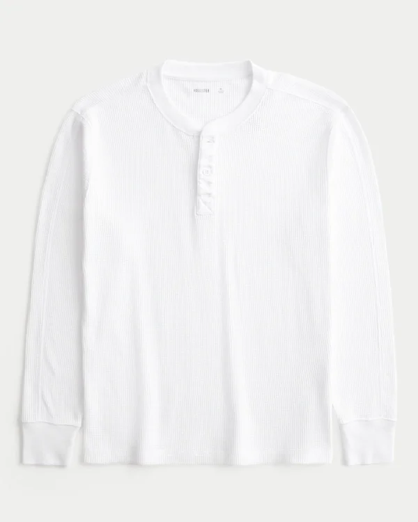 Luźna koszulka termiczna Henley Luźna koszulka termiczna Henley