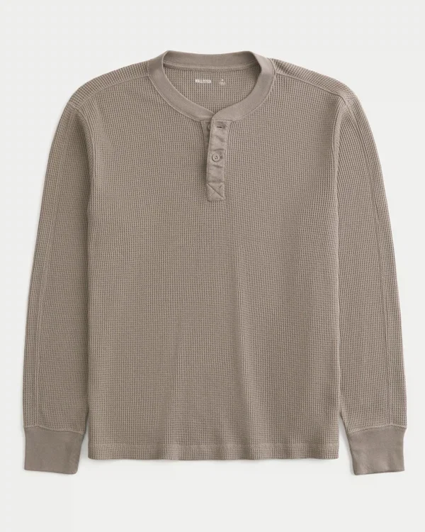 Luźna koszulka termiczna Henley Luźna koszulka termiczna Henley