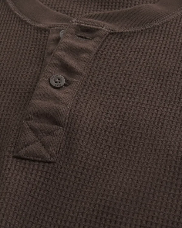 Luźna koszulka termiczna Henley Luźna koszulka termiczna Henley
