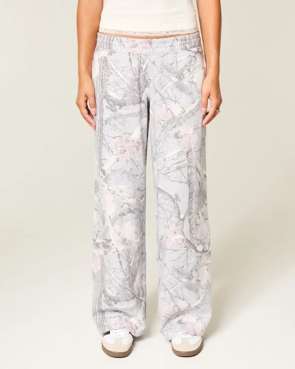 Luźne spodnie dresowe Snow Camo Luźne spodnie dresowe Snow Camo