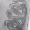 Luźne spodnie dresowe z nadrukiem Double Snake Luźne spodnie dresowe z nadrukiem Double Snake