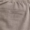 Luźne spodnie z mieszanki lnu