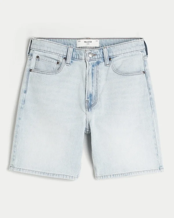 Luźne szorty jeansowe powyżej kolan Luźne szorty jeansowe powyżej kolan