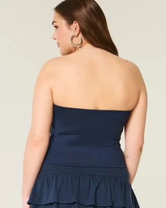 Miękka, elastyczna, bezszwowa bluzka typu tube top
