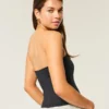 Miękka, elastyczna, bezszwowa bluzka typu tube top