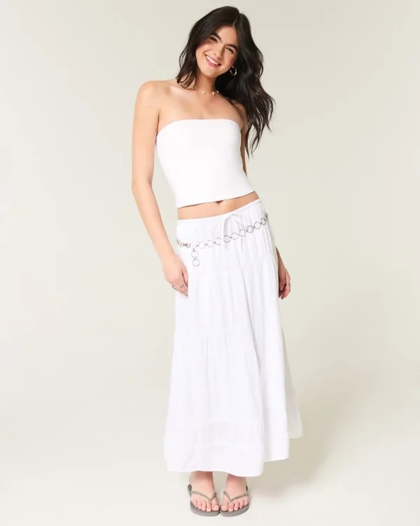 Miękka, elastyczna, bezszwowa bluzka typu tube top Miękka, elastyczna, bezszwowa bluzka typu tube top