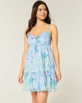 Mini sukienka babydoll