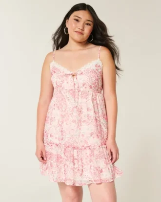 Mini sukienka babydoll