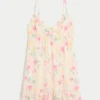 Mini sukienka babydoll z wykończeniem sznurkowym Mini sukienka babydoll z wykończeniem sznurkowym