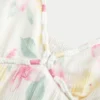 Mini sukienka babydoll z wykończeniem sznurkowym Mini sukienka babydoll z wykończeniem sznurkowym