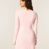 Mini sukienka sweterkowa Babydoll