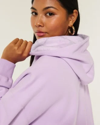 Oversize’owa bluza z kapturem i podszewką w kamuflażu