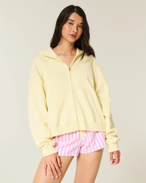 Oversize’owa bluza z kapturem i zamkiem błyskawicznym z nadrukiem rozgwiazdy Oversize’owa bluza z kapturem i zamkiem błyskawicznym z nadrukiem rozgwiazdy