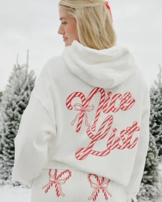 Oversize’owa bluza z kapturem z nadrukiem cukierków