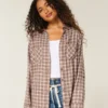 Oversize’owa koszula flanelowa