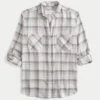Oversize’owa koszula flanelowa
