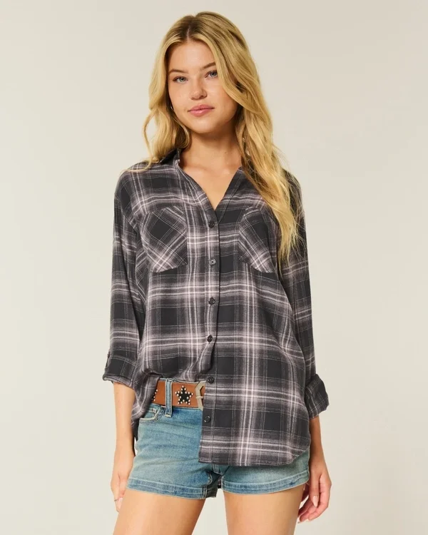 Oversize’owa koszula flanelowa Oversize’owa koszula flanelowa