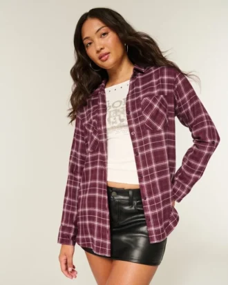 Oversize’owa koszula flanelowa