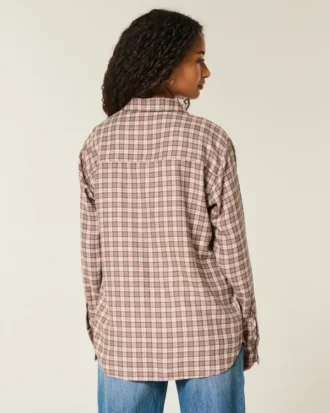 Oversize’owa koszula flanelowa