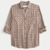 Oversize’owa koszula flanelowa