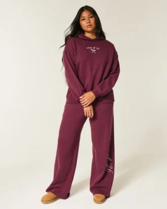 Oversized bluza z kapturem z nadrukiem Class of ’26