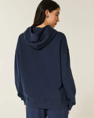 Oversized bluza z kapturem z nadrukiem Class of ’26