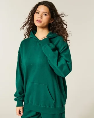 Oversized bluzka z kapturem Sparkle