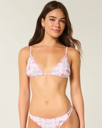 Ozdobny stanik bikini w trójkąty