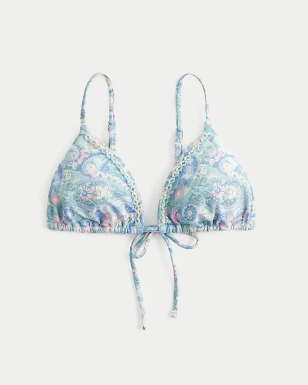 Ozdobny stanik bikini w trójkąty Ozdobny stanik bikini w trójkąty