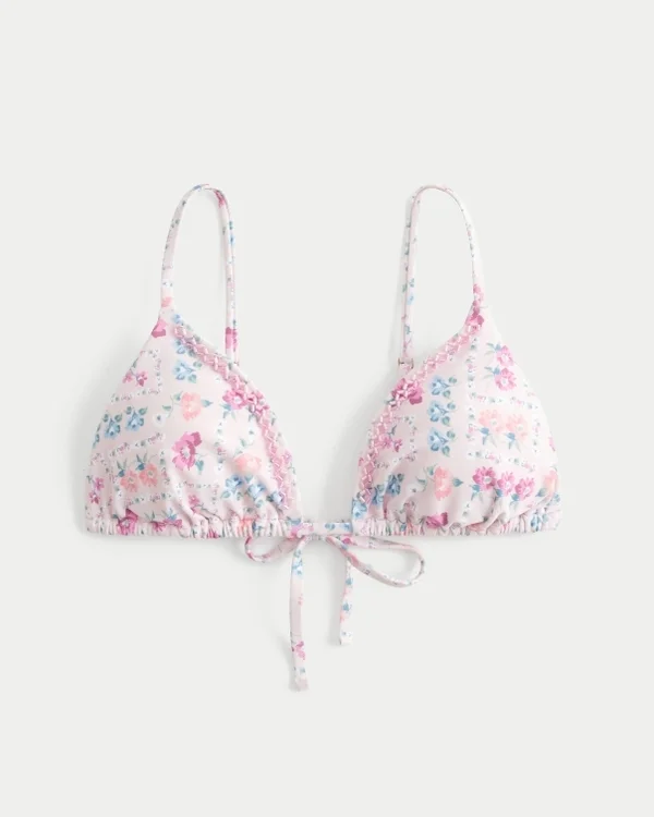 Ozdobny stanik bikini w trójkąty Ozdobny stanik bikini w trójkąty