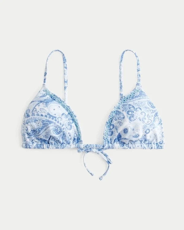 Ozdobny stanik bikini w trójkąty Ozdobny stanik bikini w trójkąty