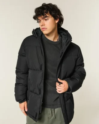 Puchowa kurtka typu parka