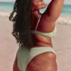 Ribbed High-Leg Cheekiest Bikini Bottom