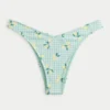 Ribbed High-Leg Cheekiest Bikini Bottom