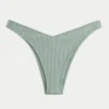 Ribbed High-Leg Cheekiest Bikini Bottom