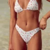 Ribbowane figi bikini z wysokim stanem