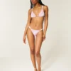 Smockowane figi bikini z wysokim stanem