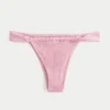 Smockowane figi bikini z wysokim stanem