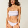 Smokowana talia, wysokie nogawki, figi bikini