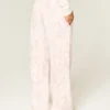 Spodnie dresowe z logo Graphic Pink Camo Wide-Leg