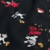 Spodnie piżamowe z flaneli z nadrukiem Tom i Jerry Spodnie piżamowe z flaneli z nadrukiem Tom i Jerry