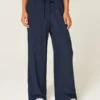 Spodnie typu pull-on z efektem slub