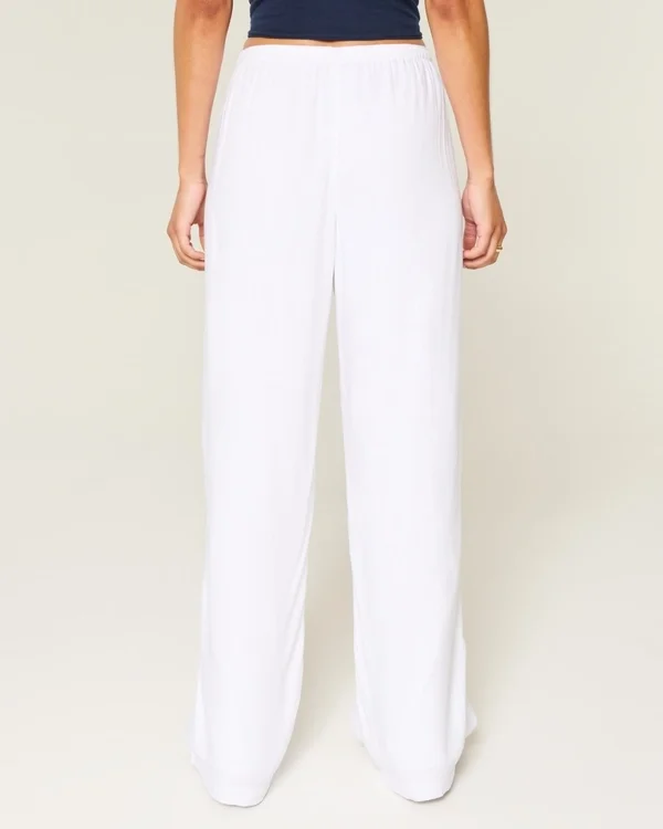 Spodnie typu pull-on z efektem slub Spodnie typu pull-on z efektem slub