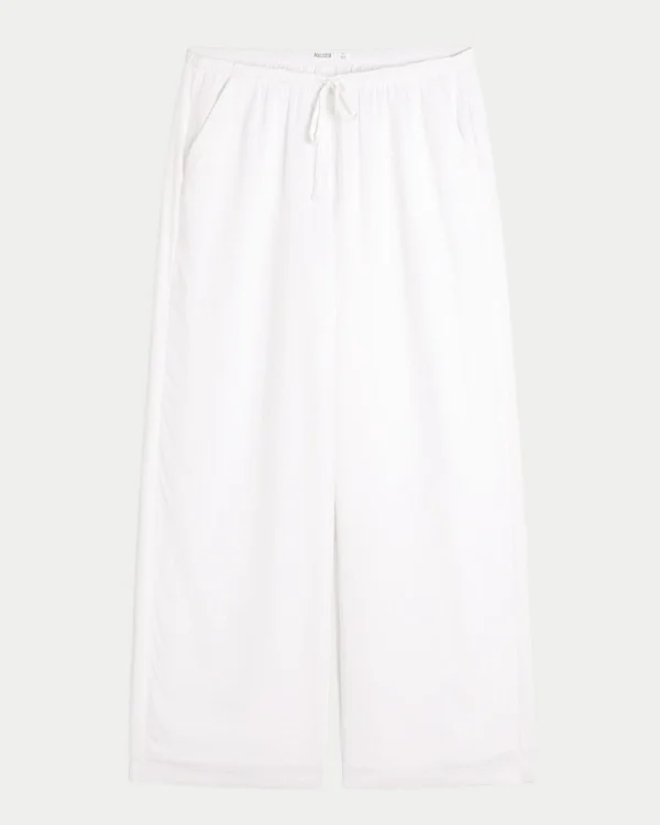 Spodnie typu pull-on z efektem slub Spodnie typu pull-on z efektem slub