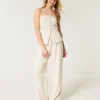 Spodnie z wysokim stanem i szerokimi nogawkami Hollister Livvy Spodnie z wysokim stanem i szerokimi nogawkami Hollister Livvy