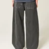 Sprane czarne jeansy super baggy Sprane czarne jeansy super baggy