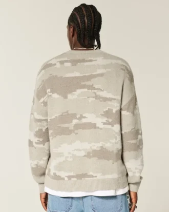 Sweter Boxy Camo Crew